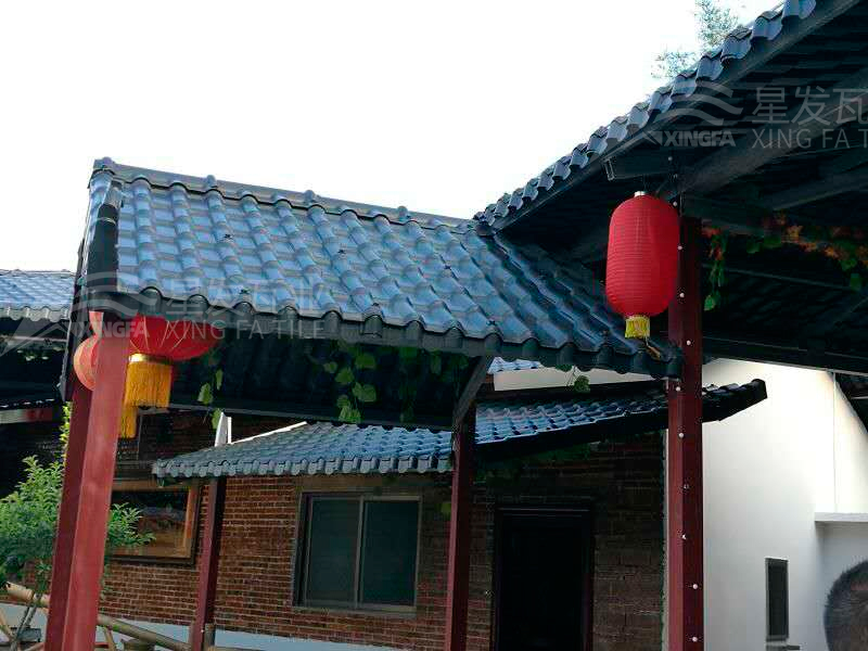園林建筑搭建樹脂瓦涼亭，將景觀與藝術(shù)融合，別具一格！